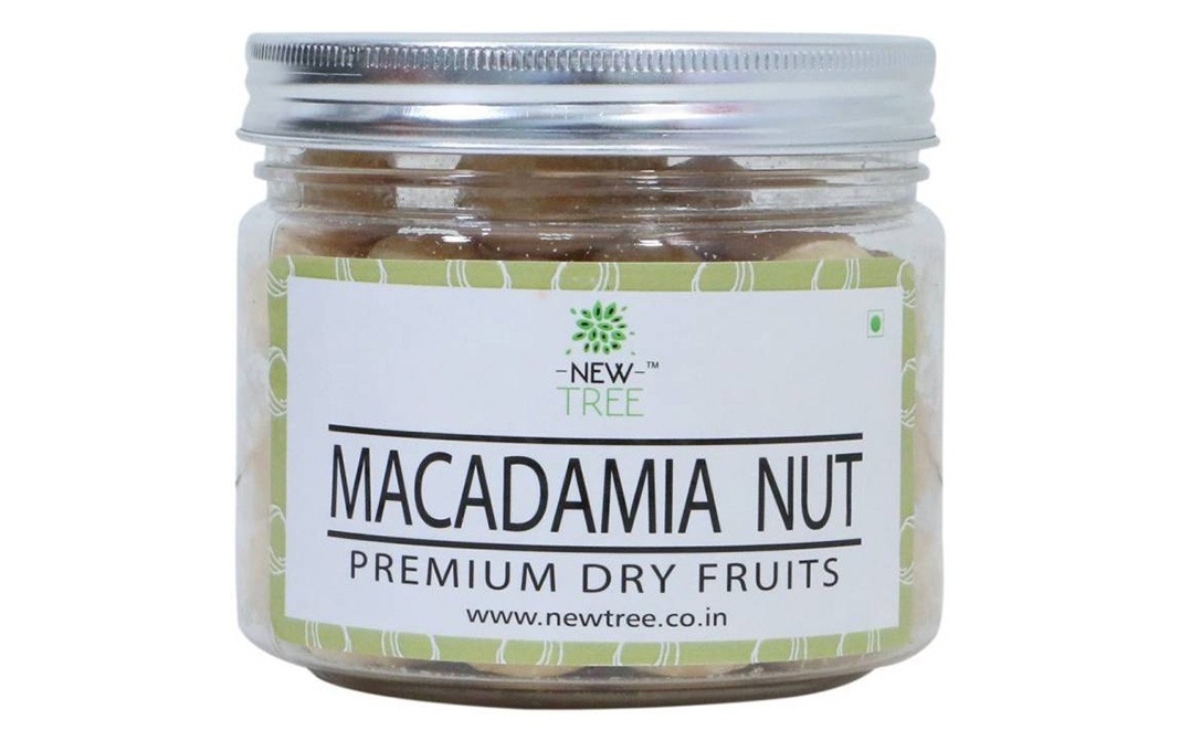 New Tree Macadamia Nut Premium Dry Fruits   Glass Jar  200 grams